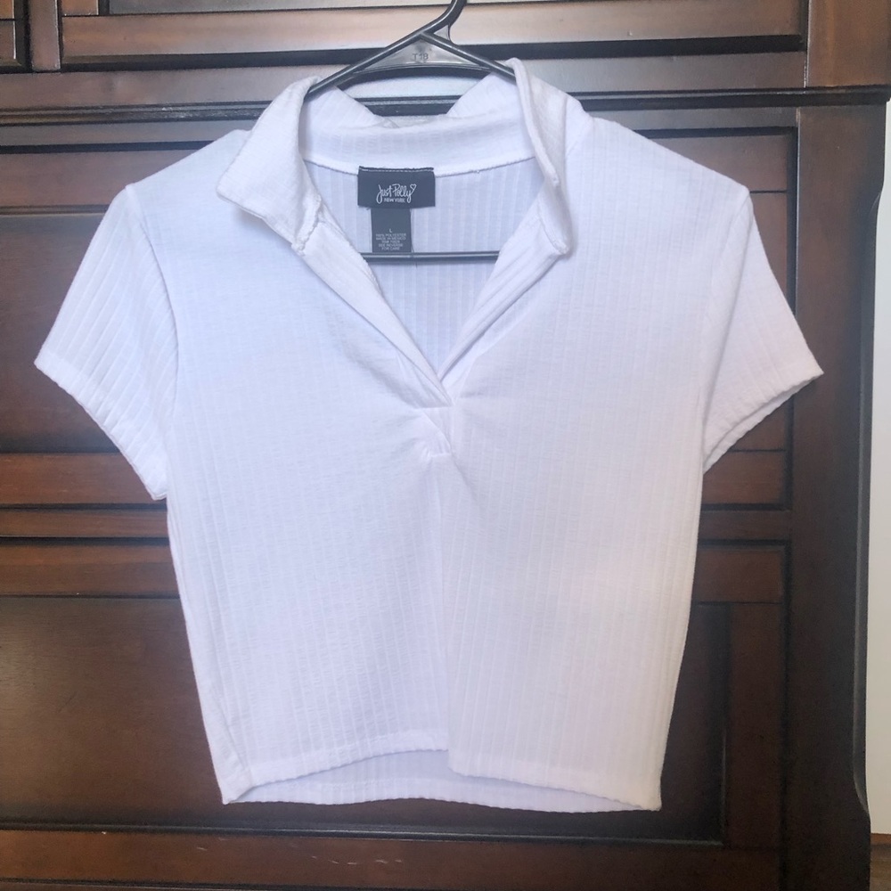 Just Polly white tee